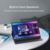 ZEUSLAP 15.6 Inch Touch Screen Portable Monitor, 1080P Second External Travel Touchscreen Portable USB-C Computer Monitor with Case & Speakers fo