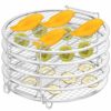 Air Fryer Rack Compatible with Ninja Foodi 8Qt Stainless Steel 8.5inch Dehydrator Stand 5 Layers Stackable Dehydrating Rack Grill for Air Fryer O