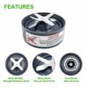 12 Pieces Blade Replacement Parts for NutriBullet Blender Extractor Cross Blade, Gear Rubber Gasket and Shock Pad Compatible with NutriBullet 600
