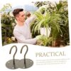 PRETYZOOM 2 Sets Plant Hook Ceiling Hooks for Hanging Plants Ceiling Plate Hook Wall Mount Lanterns Hanger Heavy Duty Wall Hooks Portable Wall Ho