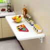 Wall-mounted Folding Table For Kitchen, Computer Workstations for Home Office Work, Foldable Wall Table, Floating Laptop Desk Fold-Down PC Table