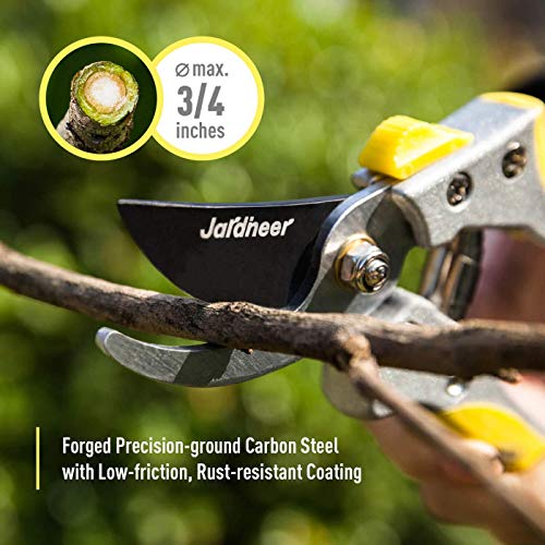 Jardineer Garden Tools Set - Durable Gardening Tools Set 8Pcs, Gardening Set with Heavy Duty Tote Bag, Ideal Gardening Gifts for Women Men