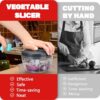 ZIERIPY Multi-Function Manual Food Chopper,Manual Food Processor Vegetable Chopper, Portable Hand Pull String Garlic Mincer Onion Cutter for Onio