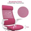 MELOKEA Ergonomic Office Chair with Neck Support, Desk Chair High Back Mesh Office Chair with S-shaped Lumbar Support Flip-up Armrests Adjustable
