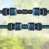 Aqua Flow Hose Pipe Connector Set - Premium 5-in-1 Hose Connecter Ideal for Universal 1/2" UK Hose Pipes, Made from Durable ABS Plastic, Quick Co