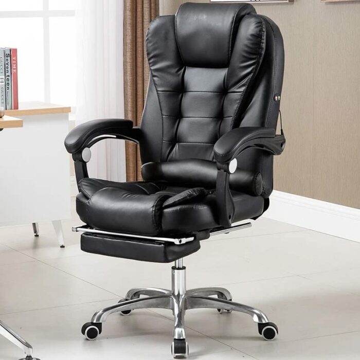 SDFGH Office Chair Multifunction Office Computer Chair Swivel Reclining Boss Chair Household Study Room