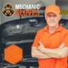Xtremeauto Nitrile Gloves - Disposable Gloves, Diamond Grip Orange Gloves - Powder-free & Latex Free Nitrile Gloves, Extra Thick & Strong Rubber