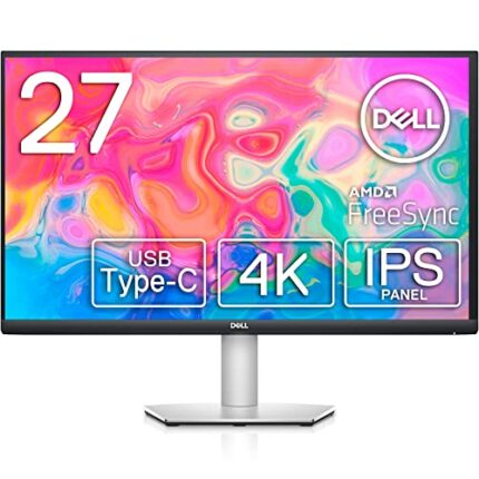 Dell S2722QC 27-inch 4K UHD 3840 x 2160 60Hz Monitor 8MS Grey-to-Grey Response Time (Normal Mode) Built-in Dual 3W Integrated Speakers 1.07 Billi