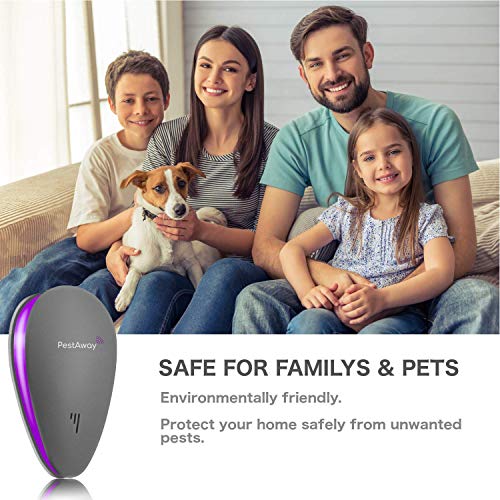 PestAway Ultrasonic Pest Repeller - NEW 2023 UPGRADED (3 Pack) - Mouse & Rat Control - Insect & Rodent Repellent For Mosquitos, Flies, Wasps, Ant