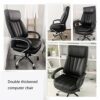 LZQDM Office Chair Desk Ergonomic Swivel Executive Adjustable Task Computer High Back Chair with Back Support in Home,Black