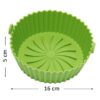 2 Pack Air Fryer Silicone Pot Liners, Replacement of Parchment Paper Liners, Non-Stick Reusable Air Fryer Liners (Top6.3"+Bottom5.3'')