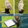 Apluskis Garden Ornaments Outdoor Owl Shape Light LED Solar Garden Light Owl Lawn Lamp Waterproof Solar Led Lights Outdoor Yard Garden Creative S