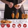 Skewer Stand, for Instant Pot 8 Qt Air Fryer Accssories, Stainless Steel Skewers Rack Holder Compatible with 8 Quart Pressure Cookers and for Nin