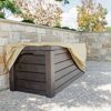 Sturdy Covers Deck Box Defender Cover - All-Season Outdoor Deck Box Cover (Black, Large)
