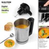 Salter EK5118V2 Digital Soup Maker - 1.6 Litre Capacity, Family Sized, Smoothies, 5 Settings, Chunky/Smooth Soup, Auto Memory-Function, 900W Powe