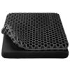 Gel Seat Cushion, Cooling Thick Big Breathable Honeycomb Design Absorbs Pressure Points Seat Cushion with Non-Slip Cover for Office Chair Home Ca