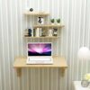 LXDZXY Household Wall-Mounted Computer Desk - Folding Drop-Leaf Dining Table, Wall-Mounted Workstation Space Saving Hanging Table for Study, Offi