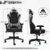 YITAHOME Gaming Chair Big and Tall Computer Chair PU Leather Ergonomic High Back Swivel Desk Chair with Lumbar Support Adjustable Headrest Gamer