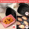 2 PCS Ninja Air Fryer Liners, Reusable Silicone Pots BPA Free with Silicone Gloves for Air Fryer, Oven, and Microwave