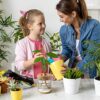 Avocado Tree Growing Kit - Avocado Pit Planting Bowl with Cork and Wooden Base, Cultivating Seedlings in Novel Way, Great Gift for Family Friends