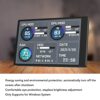 Zunate 3.5 Inch Computer CPU GPU Monitor, AIDA64 PC Sensor Panel Display, 3.5in Computer Temp CPU RAM Data Monitor, USB Type C Interface for Wind