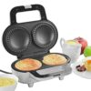 Salter EK4082 Double Pie Maker, XL Twin Deep-Fill Pie Machine, Non-Stick & Crimp-Edged Cooking Plates, 3-5 Minute Pre-Heat Time, Locking Latch, M