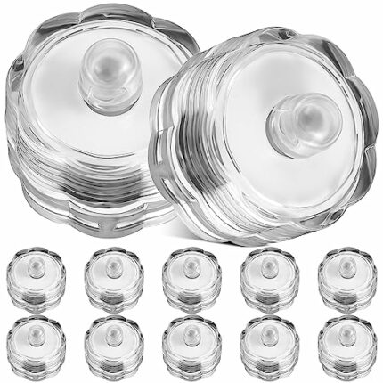 Submersible LED Lights , Mini Underwater Candles Tea Lights Battery Operated, Waterproof Pool Lights for Vase Fish Tank Hot Tub Halloween Wedding