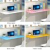 Folding Wall Mounted Table Multi-Function Wall Mount Laptop Desk Writing Desk Home Office Computer Desk, Drop Leaf Table,C-80 * 50cm/31.5 * 20in