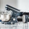 Salter EK5620BGRY Marino Baking Stand Mixer - 6 Speed Kitchen Mixer With Pulse, 5L Stainless Steel Mixing Bowl, Removable Splash Guard, Whisk, Do