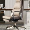 KXDCZ Office Chair Comfort Casual Design Office Chair Boss Chair (Color : Argento, Size : 1pcs)
