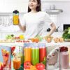 YurDoca Portable Blender, Mini Blender for Shakes and Smoothies, Personal Size Blenders with Rechargeable USB, 380Ml Traveling Fruit Veggie Juice