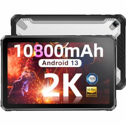 DOOGEE R10 Rugged Tablet 10.36 inch Android 13 Tablets, 15GB+128GB/2TB TF, Helio G99 Octa-Core Processor, 2000×1200 FHD+IPS Display, 10800mAh Bat