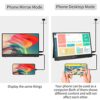 13.3Inch Portable Monitor, WIMAXIT 100%sRGB IPS HDR Second Gaming Screen 1920x1080P, Ultra Thin External Monitor USB-C HDMI Build in Speaker Type