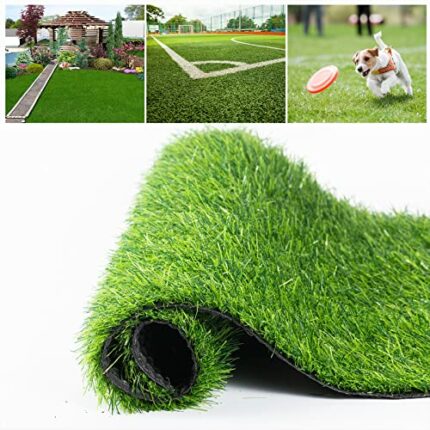 Artificial Grass 1m X 1m Realistic Astro Turf Fake Grass Roll Replacement Artificial Turf Natural Indoor Outdoor Artificial Grass Underlay for Ga