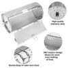 YAYODS Rotisserie Basket, 23x11.7CM Stainless Steel Rolling Grilling Basket, 360° Rotating Tower Rotisserie Basket for Tower Air Fryer, Rotisseri