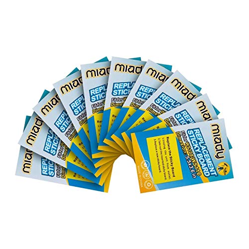 Miady Indoor Insect Sticky Trap, UV Fly Killer Light, Non-Zapper Trap for Effective Control Flying Bug, Fruit Fly, and Gnat in the Home, Includin