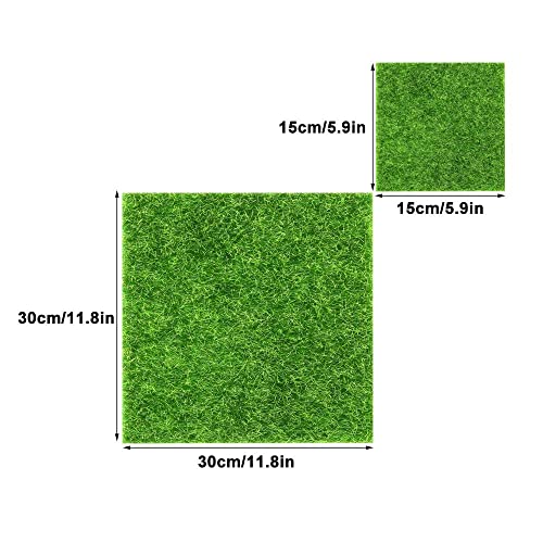 N//A Green Realistic Artificial Grass Turf, Indoor Outdoor Fake Grass Rug, Synthetic Garden Lawn For Garden Landscape Balcony office home decorat