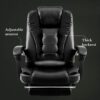 SDFGH Office Chair Multifunction Office Computer Chair Swivel Reclining Boss Chair Household Study Room