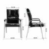 FGHOEV Office Chair Engineering Computer Back Support Stool Furniture Have Armrest Sponge Cushion (Color : D, Size : Light Grey)