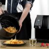 Air Fryer with Rapid Air Circulation,5.5L Digital Touchscreen Air Fryers Oven for Home Use, Preheat ,Timing and Fully Adjustable Temperature for