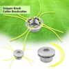 Universal Aluminium Grass Strimmer Head Trimmer Heads, String Set with Strimmer Line, Grass Brush Cutter Accessory Power Tools for Garden Lawn Pa