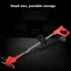 String Trimmer Electric Lawn Mower Small Household Lawn Mower The Best Assistant for Gardens and Farms with Plastic Blade (Size : Battery*2)