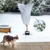 6 Pieces Winter Fleece Plant Cover Plant Frost Protection with Drawstring Horticultural Fleece Tree Fruit Protection Bags for Bushes Ferns Banana
