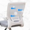 XXSLY Office Chair, Adjustable Height 360° Rotation Seat with Arms and Back Support, for Home Office Conference Study Room