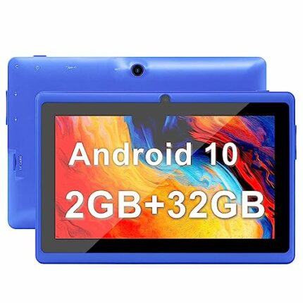 Haehne Tablet 7 Inch Android 10, 7 Inch Tablet PC GMS, WIFI Tablet with Quad Core, 2GB RAM 32GB ROM, Dual Camera, 2500mAh, 1024 x 600 HD Display