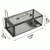 Anyhall 2-Pack Humane Live Mouse Rat Traps for Indoors and Outdoors (Black)