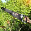 AIRAJ 450MM Hand Saw, 8TPI Fine Cutting Heavy Duty Wood Saw, Unique Ω Type Chip Flutes, Comfortable Non-Slip Handle, Sharp Blade Ideal for Cuttin