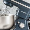 Salter EK5620BGRY Marino Baking Stand Mixer - 6 Speed Kitchen Mixer With Pulse, 5L Stainless Steel Mixing Bowl, Removable Splash Guard, Whisk, Do