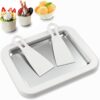 YOPOTIKA Ice Cream Rolle Maker Pan Instant DIY Ice Cream Roller Plate with 2 Spatulas for Making Frozen Yogurt Softserve Instant Cold Plate at Ho