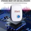 6 Packs Ultrasonic Pest Repeller, Electronic Pest Repellent Plug in Indoor Pest Control for Insect, Roach, Mice, Spider, Ant, Bug, Mosquito Repel